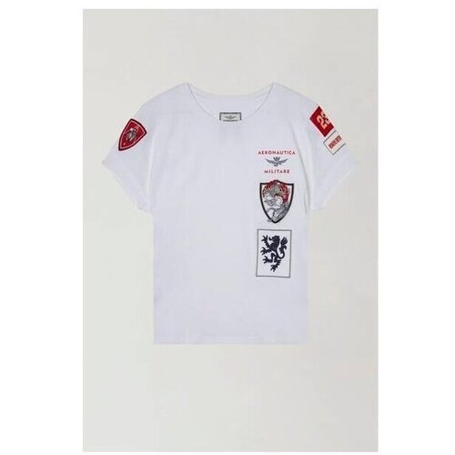 Aeronautica Militare Majice s kratkimi rokavi TS2235DJ51073009 Bela Cene