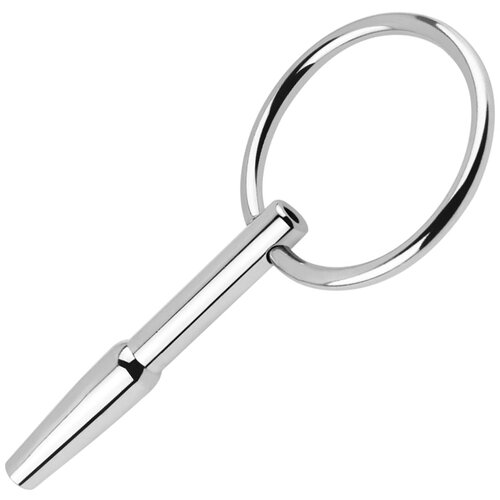 SuperLove Stainless Steel Penis Plug with Ring Cene