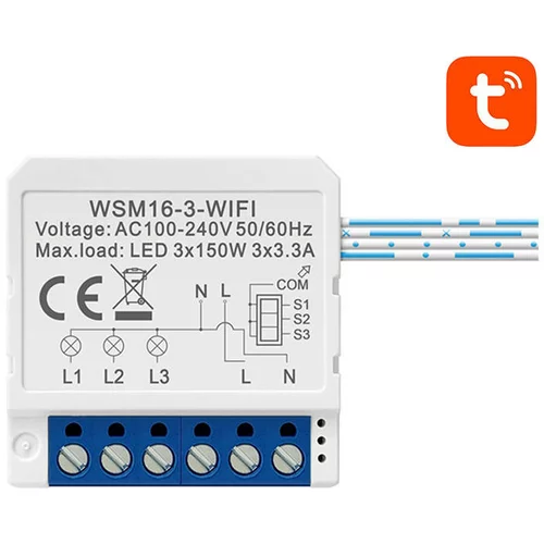 Avatto WSM16-W3 TUYA inteligentno stensko stikalo Wi-Fi, (20771394)