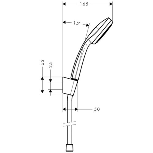 Hansgrohe 27574000 croma 100 tu&amp;scaron; set brez armature Slike