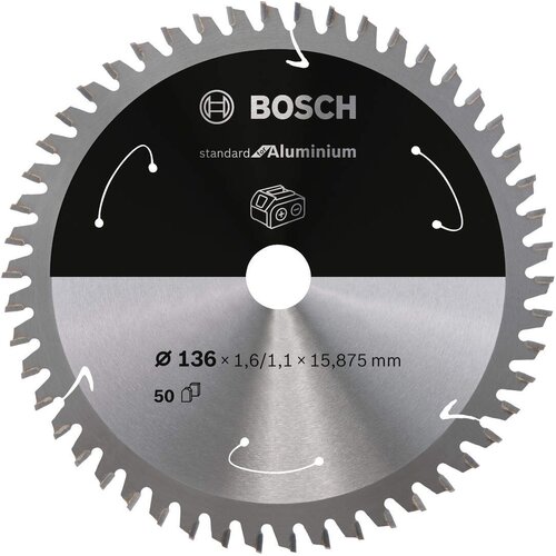 Bosch Standard for Aluminium list kružne testere za akumulatorske testere 136x1,6x15.875 T50 Slike