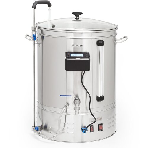 Klarstein Brauheld Smart 65 kotel za varjenje 2500W 65L 100&amp;deg;C Obtočna črpalka Nerjaveče jeklo Slike