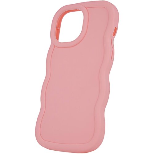 Onasi Bubble silikonski ovitek za iPhone 16 Pro - roza Slike