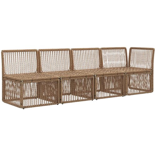 SOFA za 4 osobe s lijevom rukom 4 pcs 4-Broj sjedala Bež Slike
