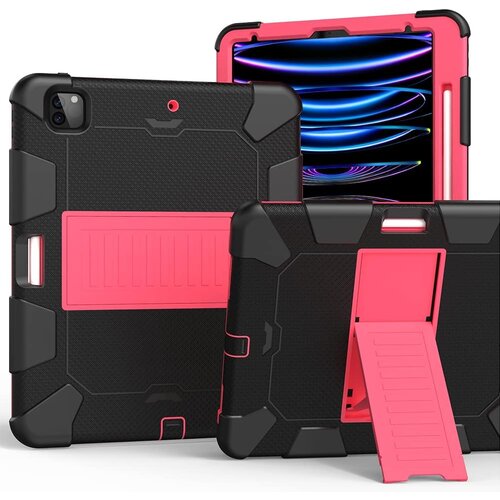 NIKCORP Ovitek za iPad Air 4/5 / Pro 11 robusten s stojalom in mestom za pisalo, trpežna tridelna za&scaron;čita pred udarci, črne barve, (5000139155) Cene
