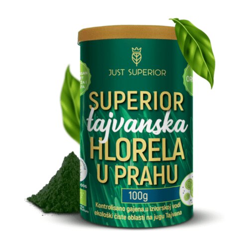 Just Superior Tajvanska Hlorela u pragu, Organska, 100 g Slike