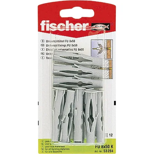 Fischer Univerzalni zidni umetci FU 6x35 K, 53284, najlon, 1paket