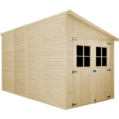 Timbela Lesena vrtna hiša - H244x218x416 cm/8 m2 - Vrtna lopa brez podov - M340A, (21956337) Cene