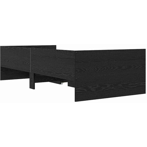 Okvir za krevet s ladicama Crni hrast 100 x 200 cm Slike