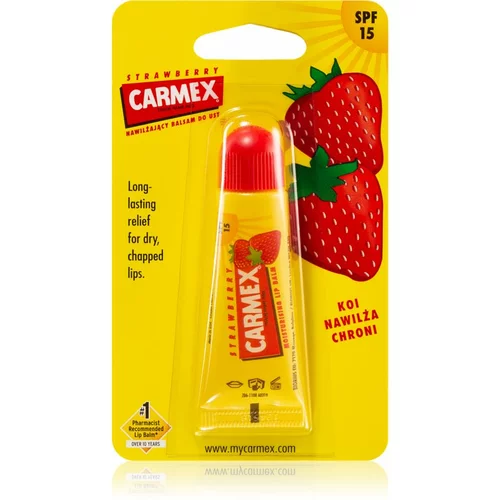 Carmex Strawberry balzam za usne u tubi SPF 15 10 g