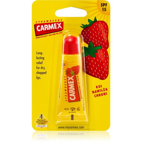 Carmex Strawberry balzam za ustnice v tubi SPF 15 10 g Cene