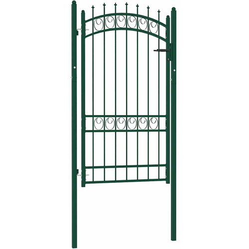  Vrata za ogradu EMMEN s &scaron;iljcima čelik 103x134,5 cm zelena Cijene