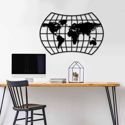 Wallity Zidna dekoracija MT - 019, 74 x 49 cm, Crna Cene
