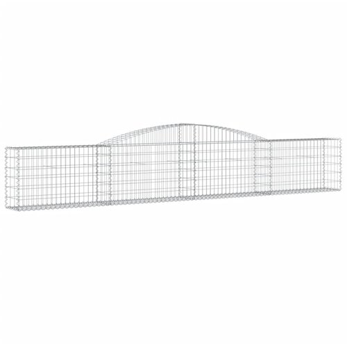  Lučne gabionske ko&amp;scaron;are 3 kom 400x30x60/80 cm pocinčano željezo Slike