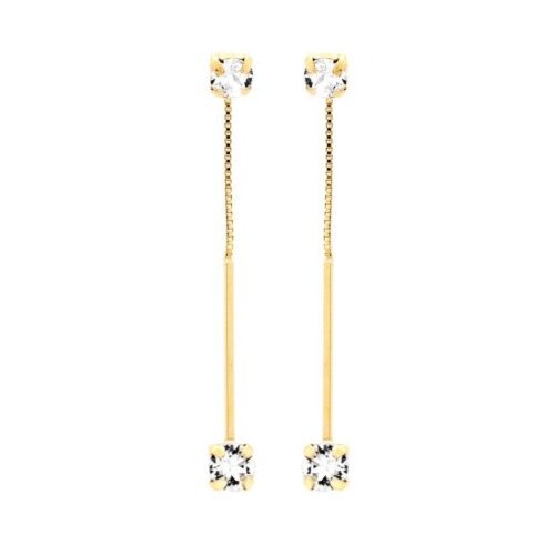 Victoria Cruz minimal crystal gold mindju&amp;scaron;e sa swarovski kristalima ( a3260-07dt ) Slike