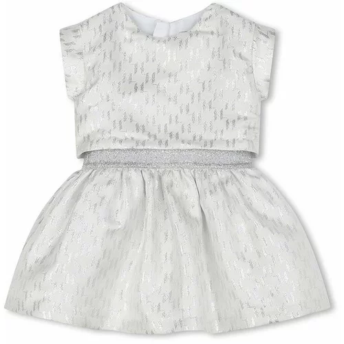 Karl Lagerfeld Obleka za dojenčka bela barva