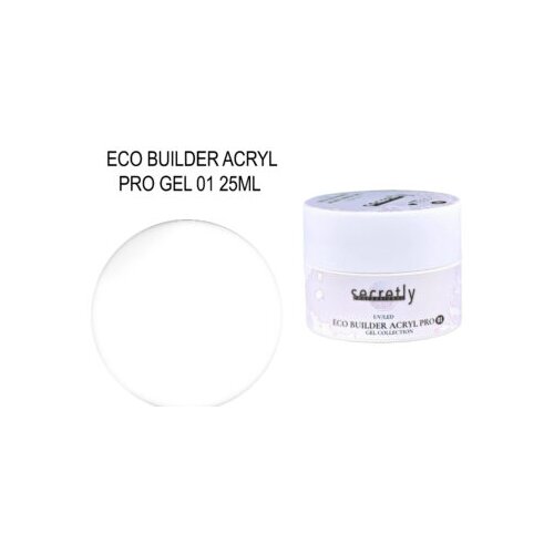  SECRETLY ECO BUILDER ACRYL PRO GEL 01 25ML Slike