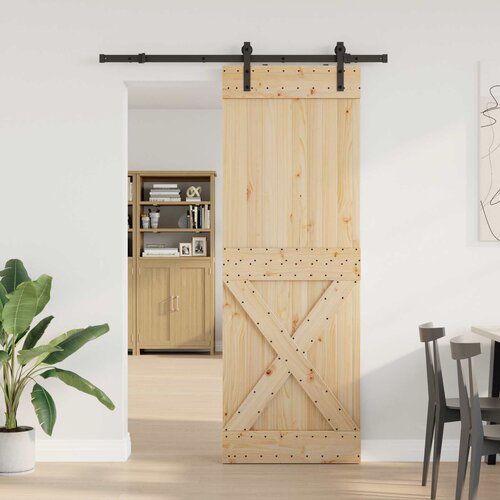 Klizna vrata NARVIK 80 x 210 cm (152,5 cm) Prirodna i crna Cijene