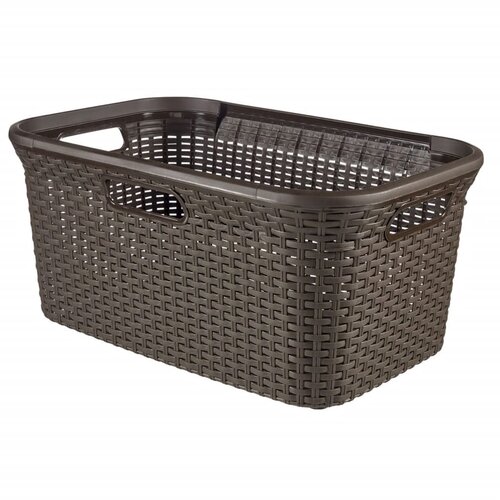 Curver Koš za perilo Style 45 L temno rjav, (20951358) Cene