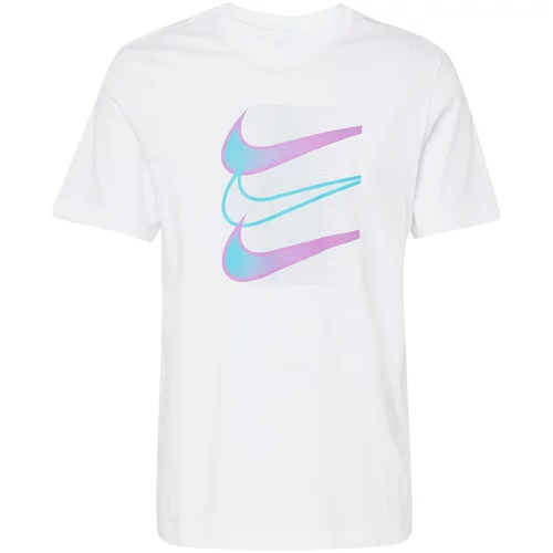 Nike Sportswear Majica svijetloplava / ljubičasta / prljavo bijela