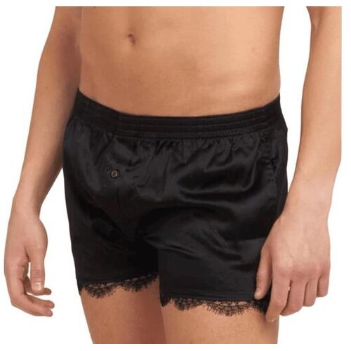 Dsquared2 Underwear mu&amp;scaron;ki сrni svileni bokserice Slike