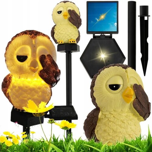  Solarna LED vrtna svetilka sovica 41cm 2W Slike
