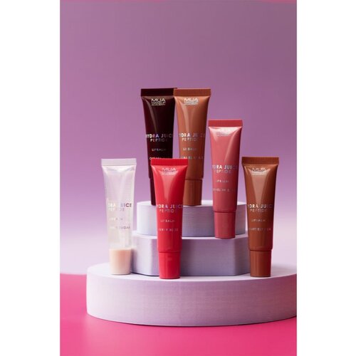 MUA Makeup Academy Hydra-Juice Peptide vlažilni balzam za ustnice za sijaj di&amp;scaron;ave Caramel Glaze 10 ml Slike