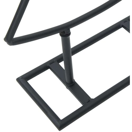 VidaXL božićna jelka s stalakom Crna 60 cm Čelik Slike