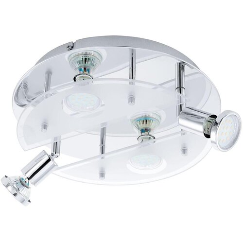 Eglo cabo 1 reflektor/4, led, gu10, 4x3w, 4x240lm, krom/bijela Cijene