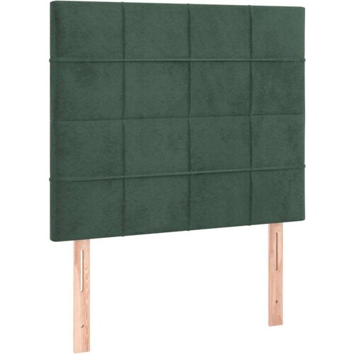  Uzglavlje tamnozeleno 100x5x118/128 cm bar&amp;scaron;unasto Slike