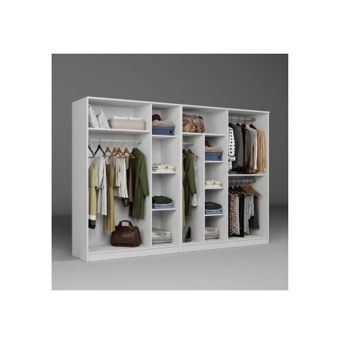 Hanah home Ormar Kardelen 1600-106, 280x180x51.8 cm, Bijeli Slike