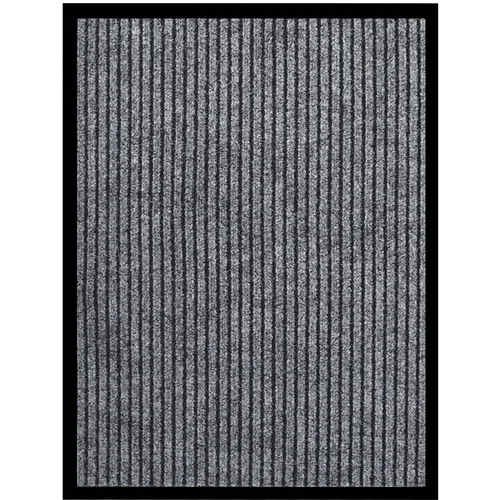 vidaXL Predpražnik črtast siv 60x80 cm, (20768500)