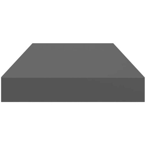  Plutajuća zidna polica visoki sjaj siva 50 x 23 x 3,8 cm MDF Slike