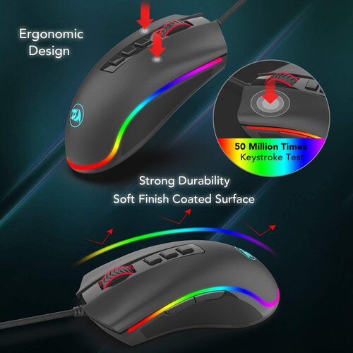 Redragon mouse - cobra fps M711-FPS-1 rgb Slike