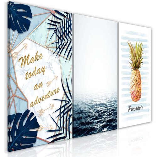  Slika - Pineapple Quote (3 Parts) 120x60 Cijene