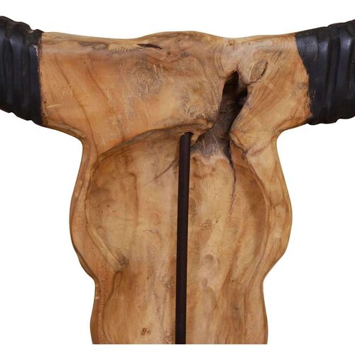  Skulptura lubanje bika tikovina 66x15x88 cm Slike