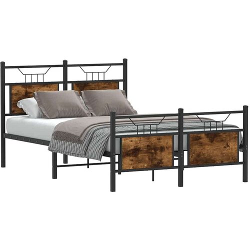 VidaXL Okvir kreveta bez madraca boja hrasta 120 x 190 cm drveni Slike