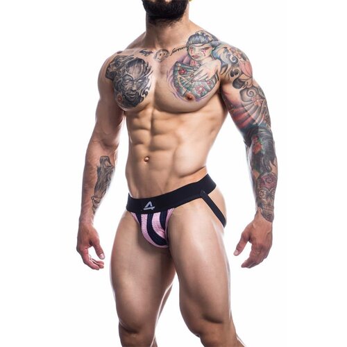 Cut4Men JOCKSTR4P01 Jockstrap Pink Stripes XL Cene