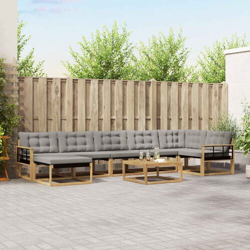  Set vanjskih sofa 8 kom. Bijela i svjetlosiva 79 x 79 x 37 cm Cene