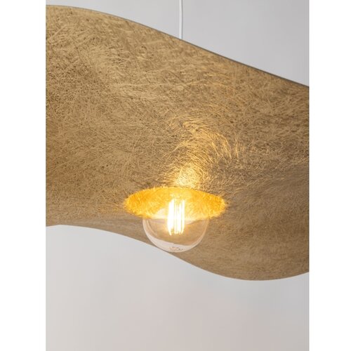  Visilica na sajli KAPELLO 1xE27/60W/230V prečnik 55 cm bela/zlatna Slike
