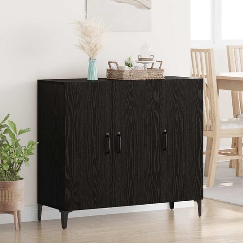 vidaXL Kreveta Crni hrast 34 x 90 x 80 cm Konstruirano drvo Cijene