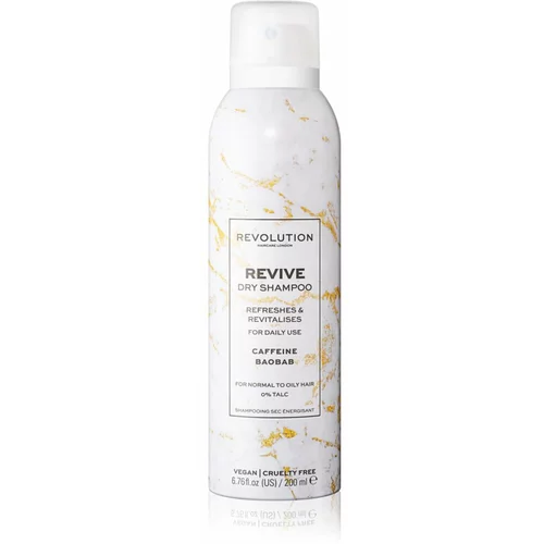 Revolution Haircare Dry Shampoo Revive osvježavajući suhi šampon s kofeinom 200 ml