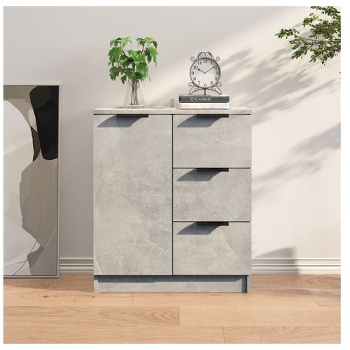  Komoda siva boja betona 60x30x70 cm od konstruiranog drva Cijene