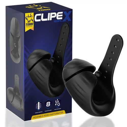 Toro Clipex Adjustable Male Masturbator with Clip System Black