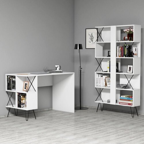 Hanah home studijski radni sto i polica za knjige extra 845HCT3827 Slike