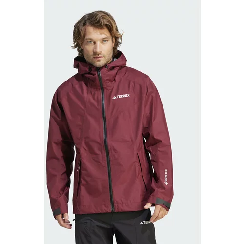 Adidas Pohodna jakna Terrex Xperior GORE-TEX Paclite Rain IB4259 Rdeča Regular Fit