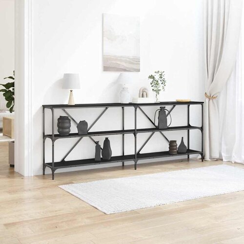  Konzolna stolica Crni hrast 200 x 30 x 75 cm Konstruirano drvo Cene