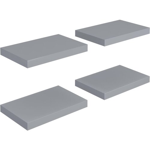 Maison Chic 4 kosi Stenske Police - Viseče police sive 40x23x3,8 cm MDF, (21793478) Slike