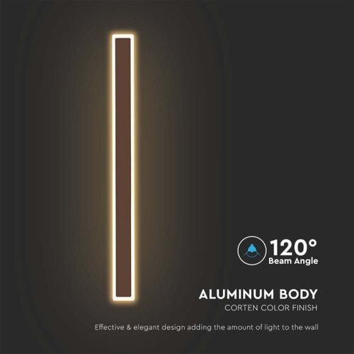  Spolja&amp;scaron;nja LED zidna svetiljka LED/17W/230V 3000K IP65 braon Slike