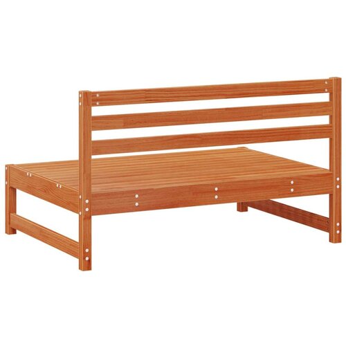  2 Komad Sekcionalna sofa Čvrsto borovo drvo Vosak Smeđa - Vosak smeđa bor Srednja sofa (2 kom) Slike